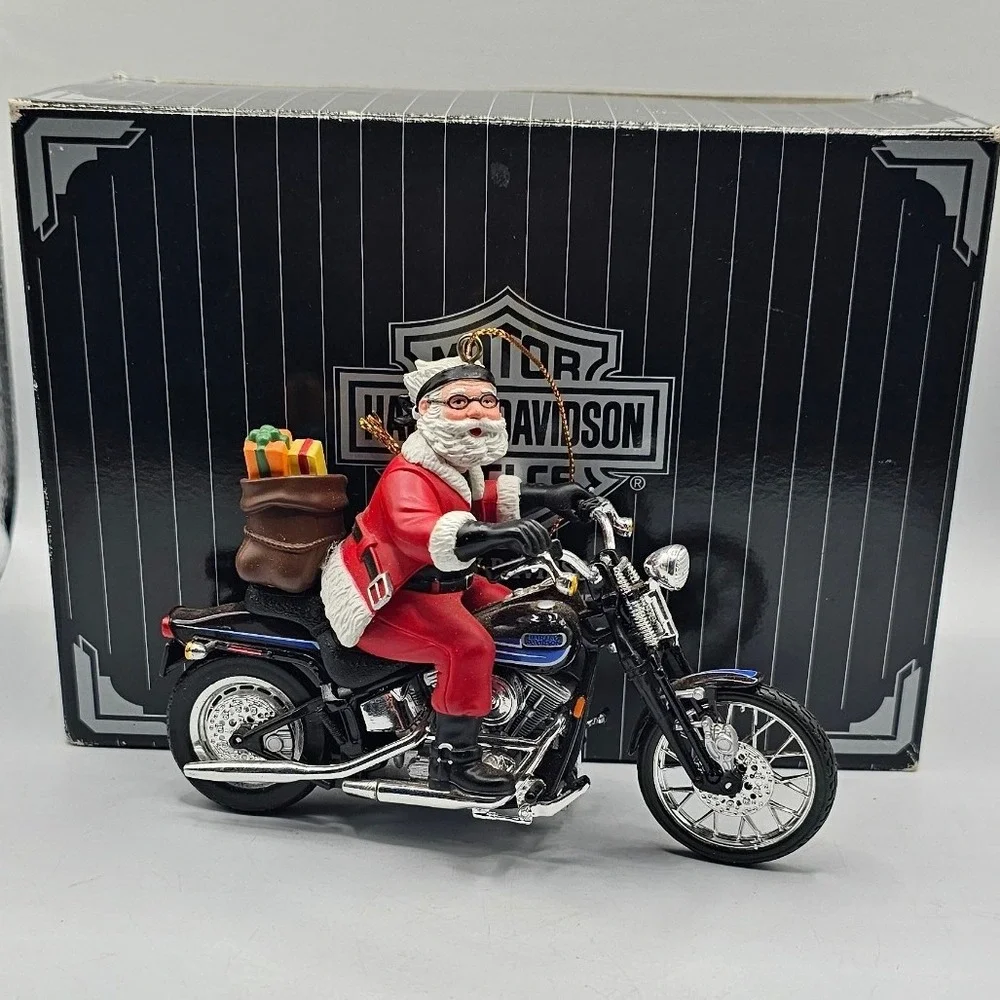 Harley-Davidson Christmas Ornament Lot King Road Leader Pack Queen Highway 3pc